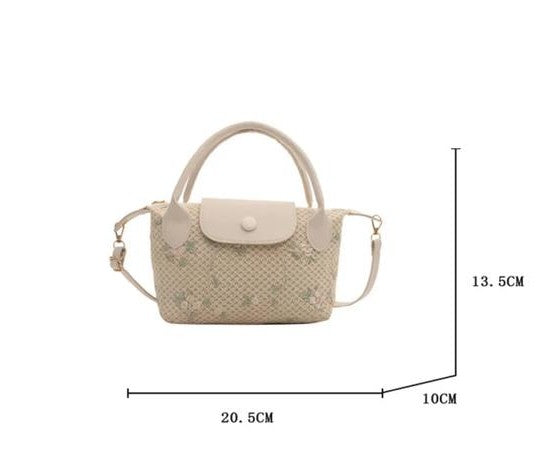 Floral Rattan bag
