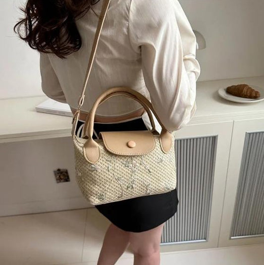 Floral Rattan bag