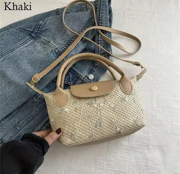 Floral Rattan bag